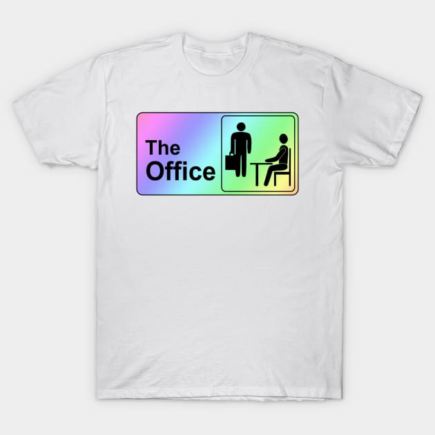 The Office Logo in Rainbow T-Shirt by sunnytvart